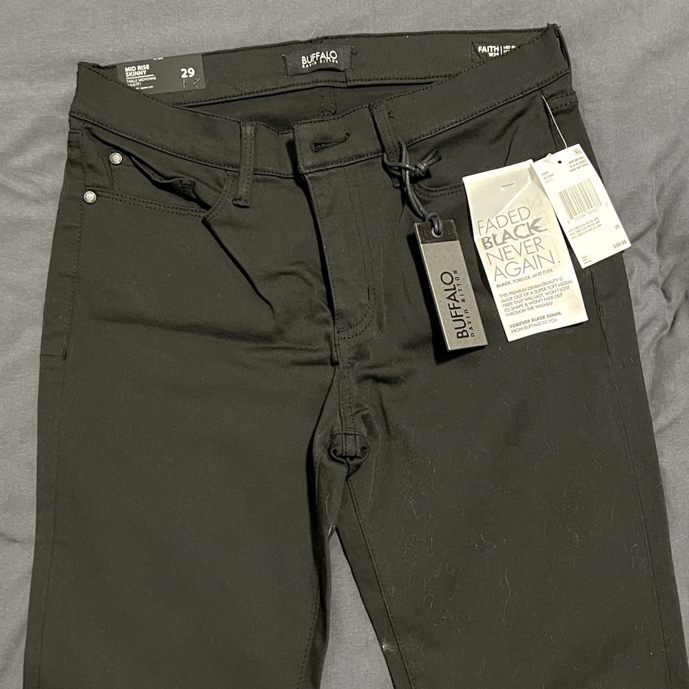 Buffalo mid ride stretch skinny jeans - new
